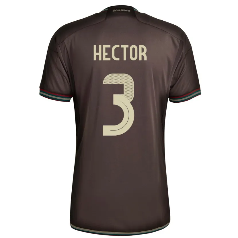 Danxen Dames Jamaica Michael Hector #3 Nachtbruin Uitshirt Uittenue 24-26 T-Shirt