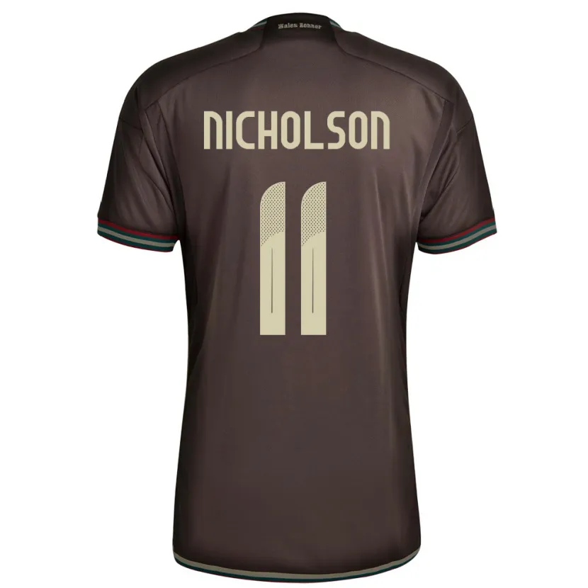 Danxen Dames Jamaica Shamar Nicholson #11 Nachtbruin Uitshirt Uittenue 24-26 T-Shirt