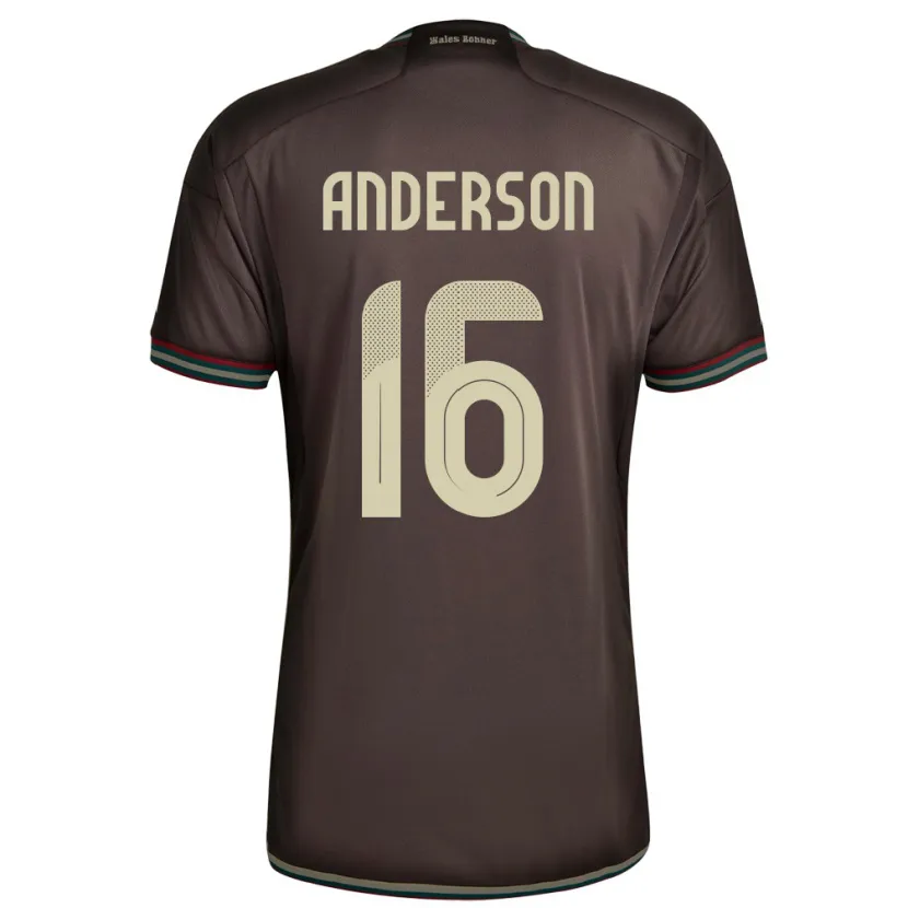 Danxen Dames Jamaica Karoy Anderson #16 Nachtbruin Uitshirt Uittenue 24-26 T-Shirt
