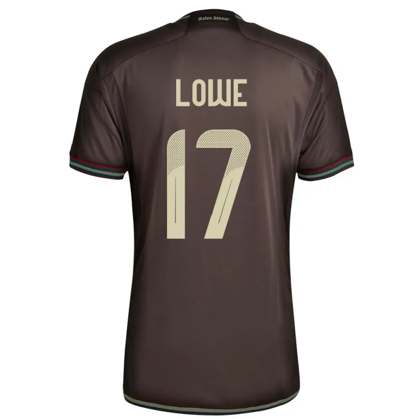 Danxen Dames Jamaica Damion Lowe #17 Nachtbruin Uitshirt Uittenue 24-26 T-Shirt