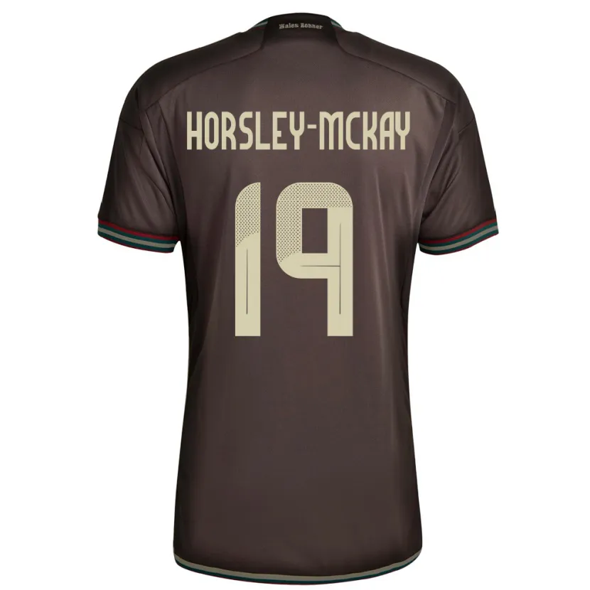 Danxen Dames Jamaica Kyron Horsley-Mckay #19 Nachtbruin Uitshirt Uittenue 24-26 T-Shirt