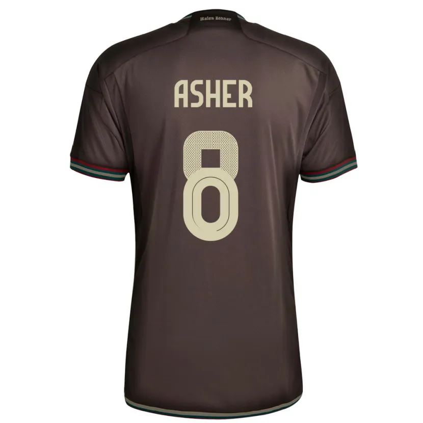 Danxen Dames Jamaica Chinyelu Asher #8 Nachtbruin Uitshirt Uittenue 24-26 T-Shirt