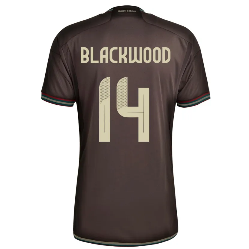 Danxen Dames Jamaica Deneisha Blackwood #14 Nachtbruin Uitshirt Uittenue 24-26 T-Shirt