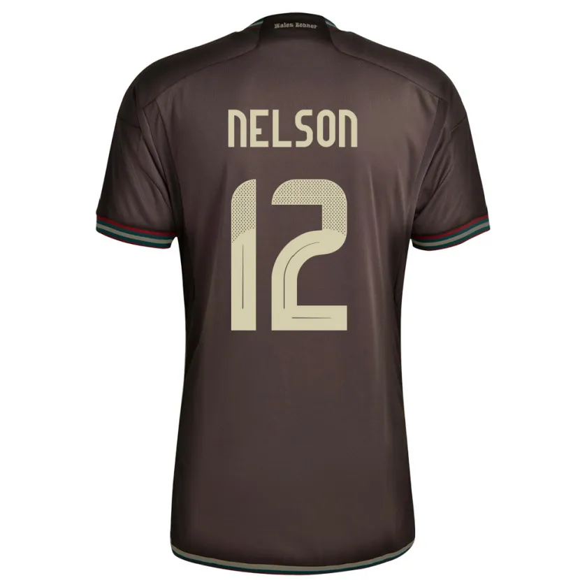 Danxen Dames Jamaica Tyiesha Nelson #12 Nachtbruin Uitshirt Uittenue 24-26 T-Shirt