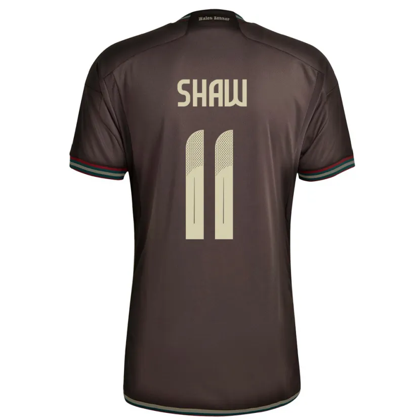 Danxen Dames Jamaica Khadija Shaw #11 Nachtbruin Uitshirt Uittenue 24-26 T-Shirt
