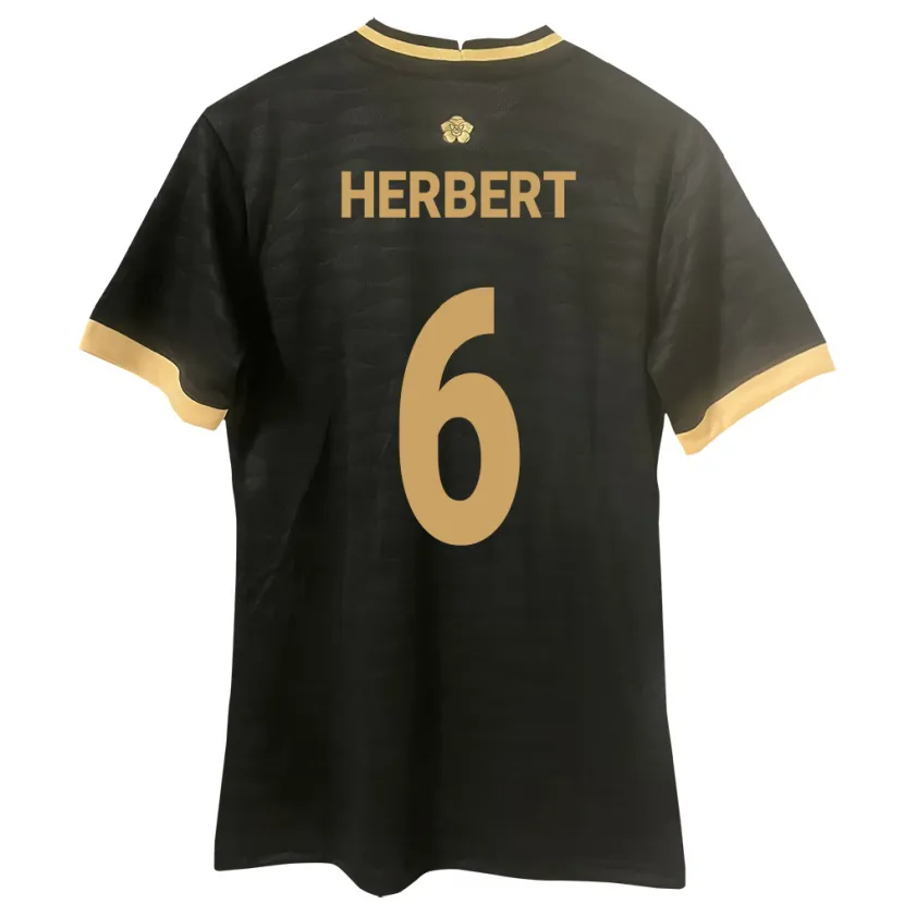 Danxen Dames Panama Giovany Herbert #6 Zwart Uitshirt Uittenue 24-26 T-Shirt