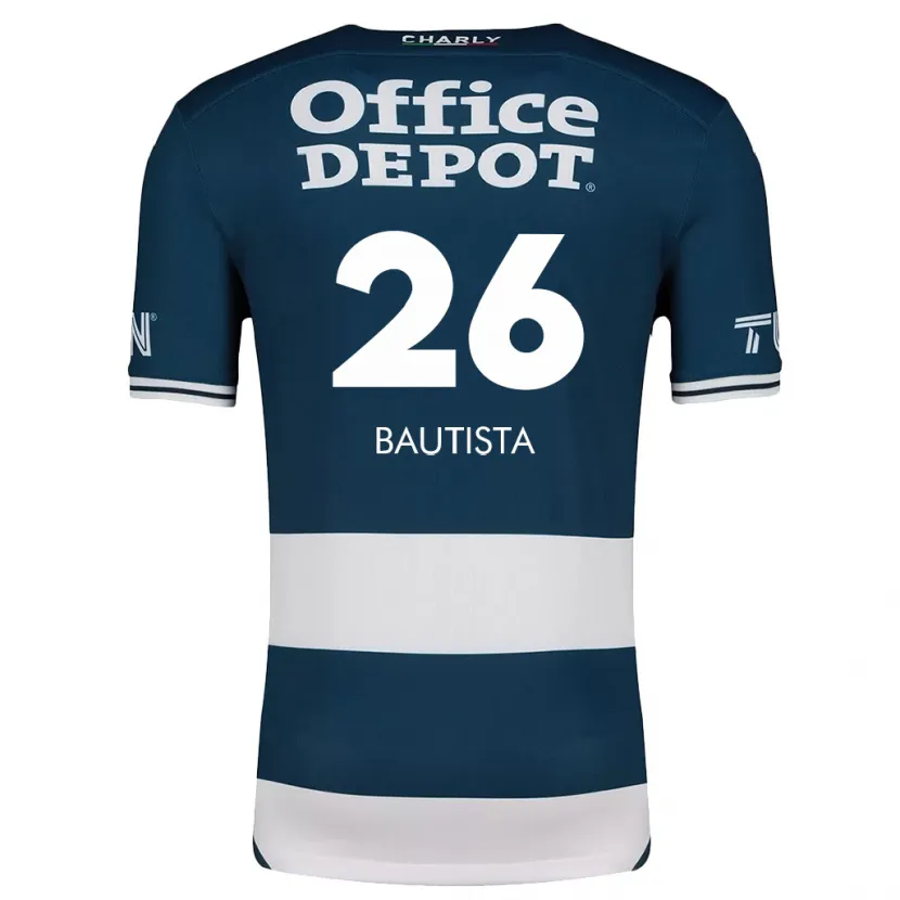 Danxen Kinderen Alán Bautista #26 Blauw Wit Thuisshirt Thuistenue 2024/25 T-Shirt