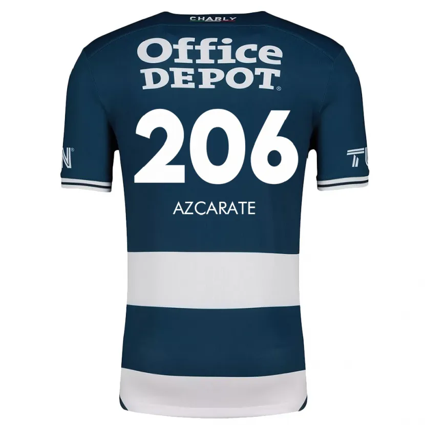 Danxen Kinderen Yerar Azcárate #206 Blauw Wit Thuisshirt Thuistenue 2024/25 T-Shirt