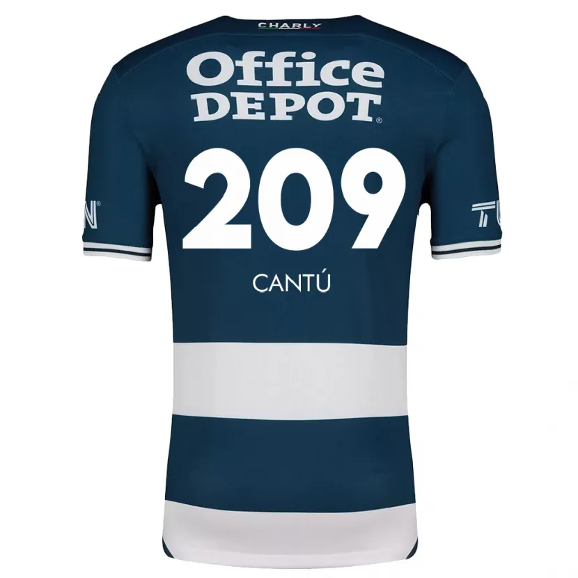 Danxen Kinderen Juan Cantú #209 Blauw Wit Thuisshirt Thuistenue 2024/25 T-Shirt