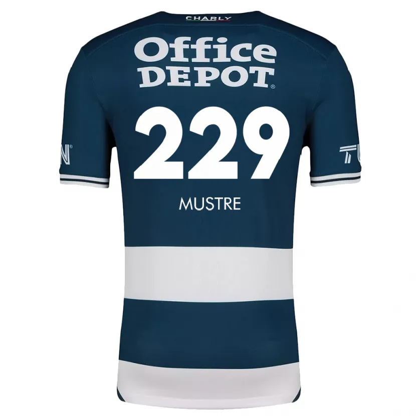 Danxen Kinderen Eduardo Mustre #229 Blauw Wit Thuisshirt Thuistenue 2024/25 T-Shirt