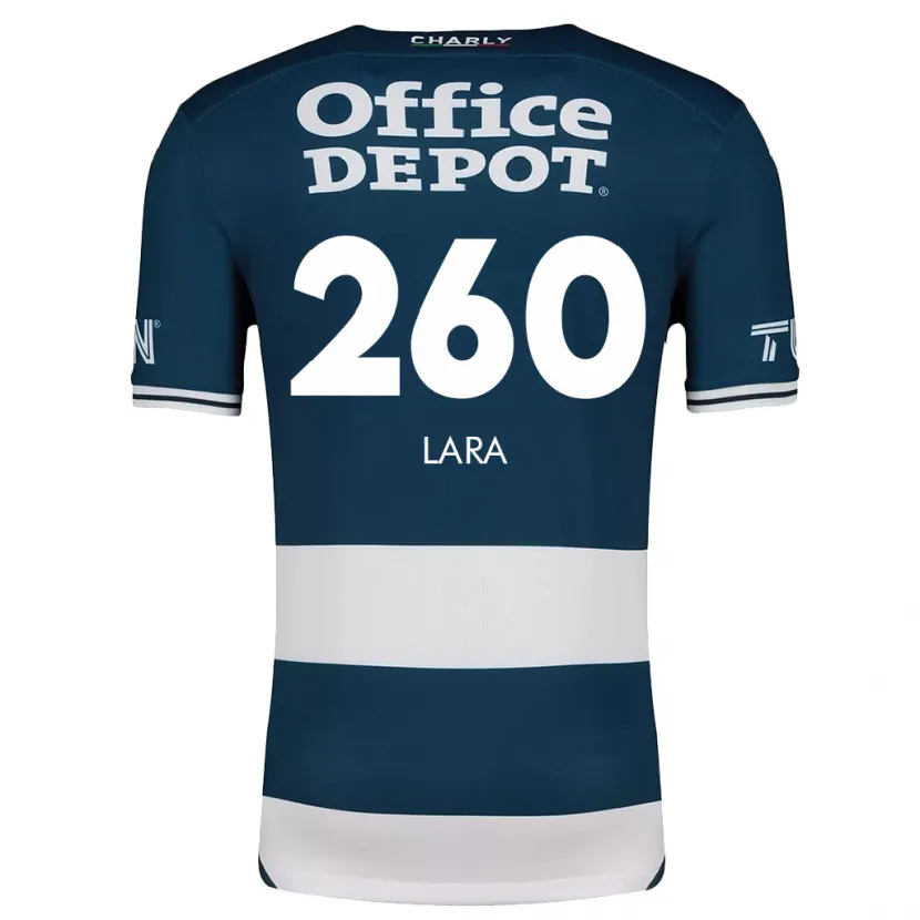 Danxen Kinderen Jesús Lara #260 Blauw Wit Thuisshirt Thuistenue 2024/25 T-Shirt