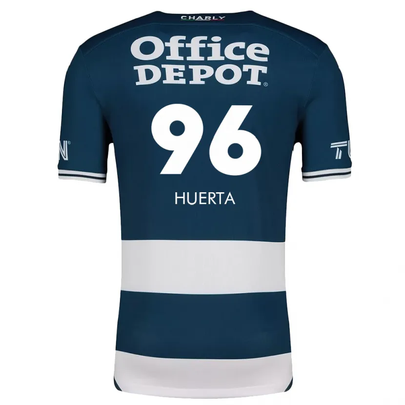 Danxen Kinderen Edwin Huerta #96 Blauw Wit Thuisshirt Thuistenue 2024/25 T-Shirt