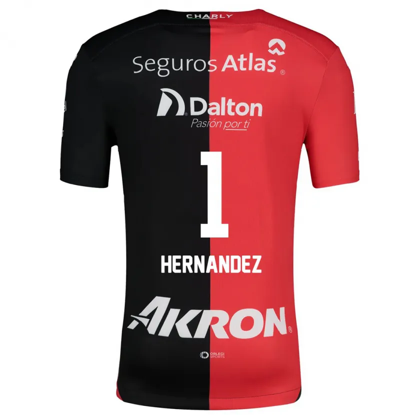 Danxen Kinderen José Hernández #1 Rood Zwart Thuisshirt Thuistenue 2024/25 T-Shirt