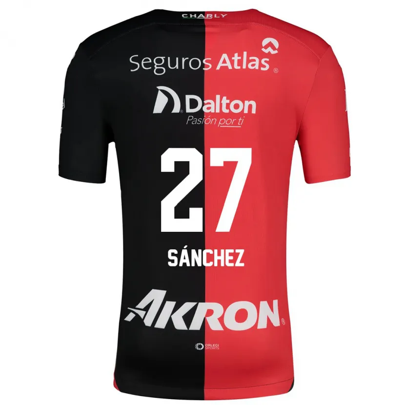 Danxen Kinderen Antonio Sánchez #27 Rood Zwart Thuisshirt Thuistenue 2024/25 T-Shirt