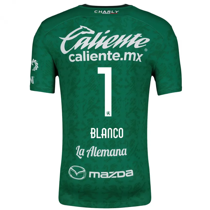 Danxen Kinderen Alfonso Blanco #1 Groen Wit Thuisshirt Thuistenue 2024/25 T-Shirt
