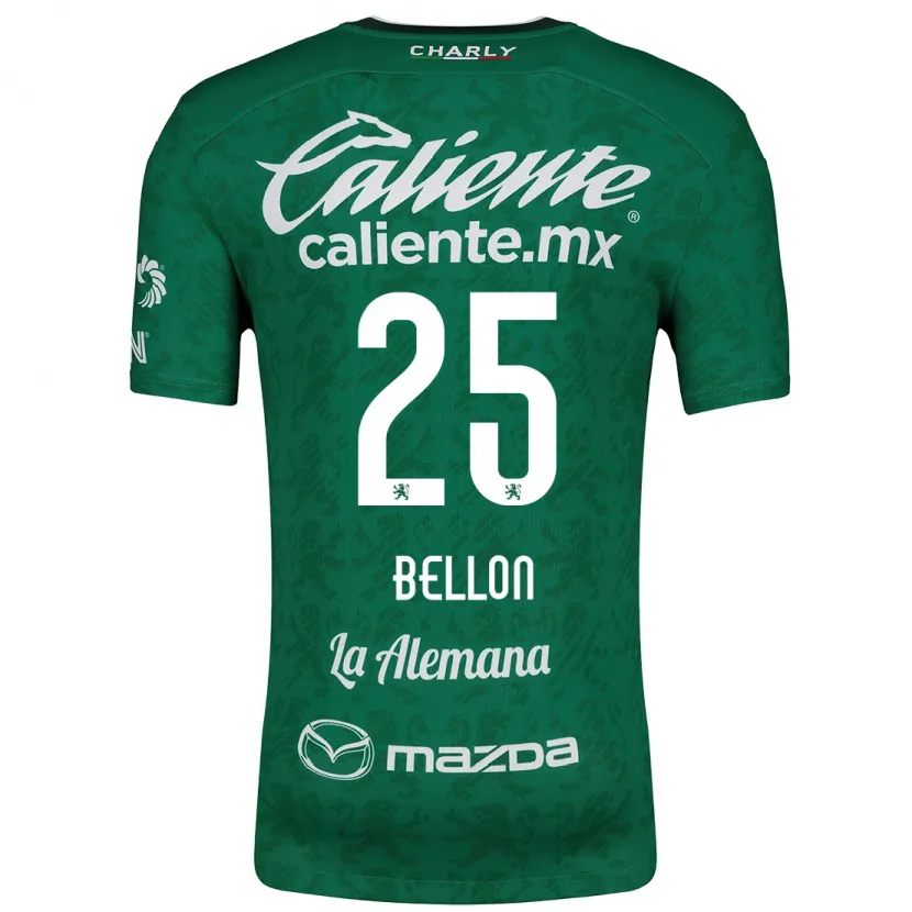Danxen Kinderen Paul Bellón #25 Groen Wit Thuisshirt Thuistenue 2024/25 T-Shirt