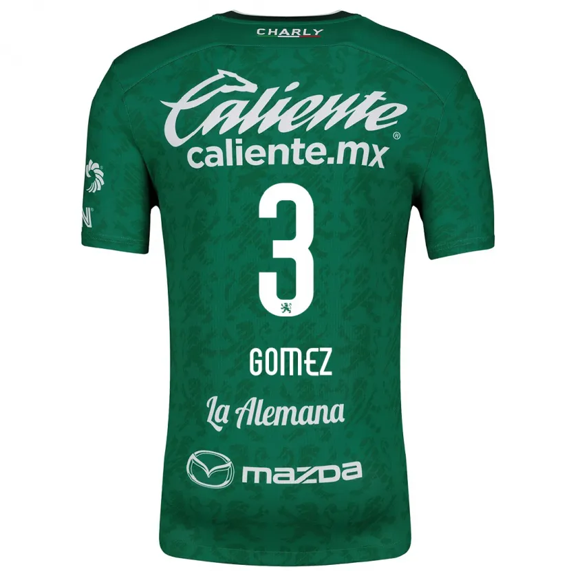 Danxen Kinderen Karen Gómez #3 Groen Wit Thuisshirt Thuistenue 2024/25 T-Shirt