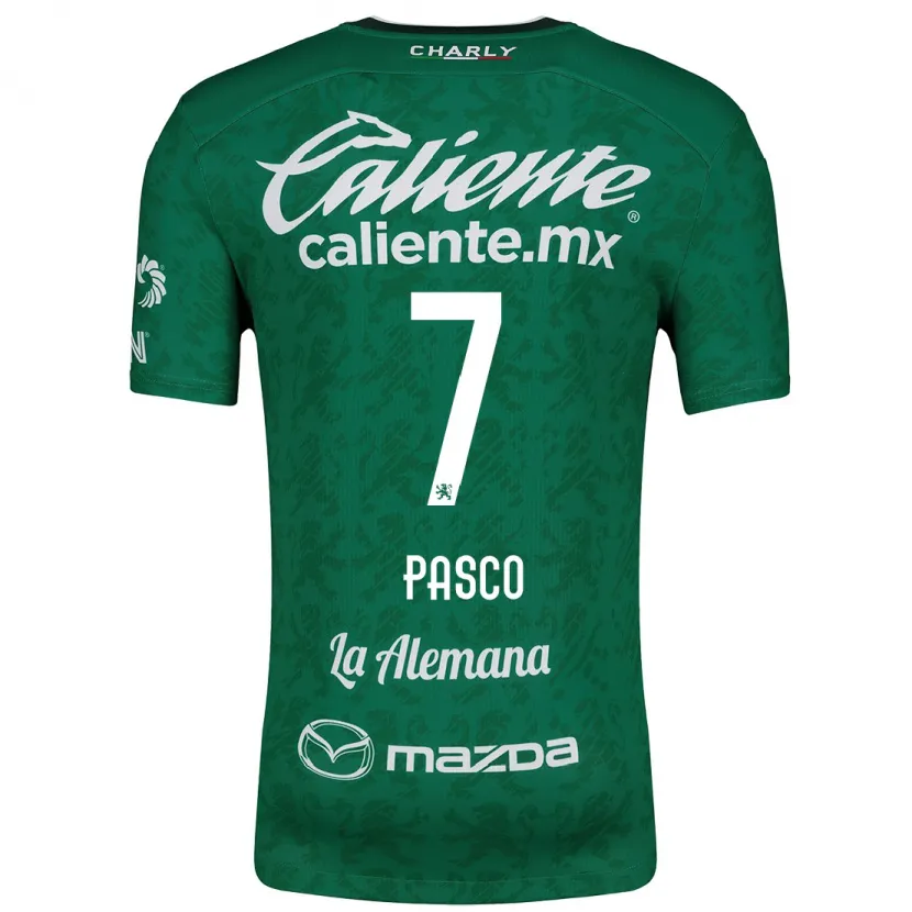 Danxen Kinderen Madeleine Pasco #7 Groen Wit Thuisshirt Thuistenue 2024/25 T-Shirt