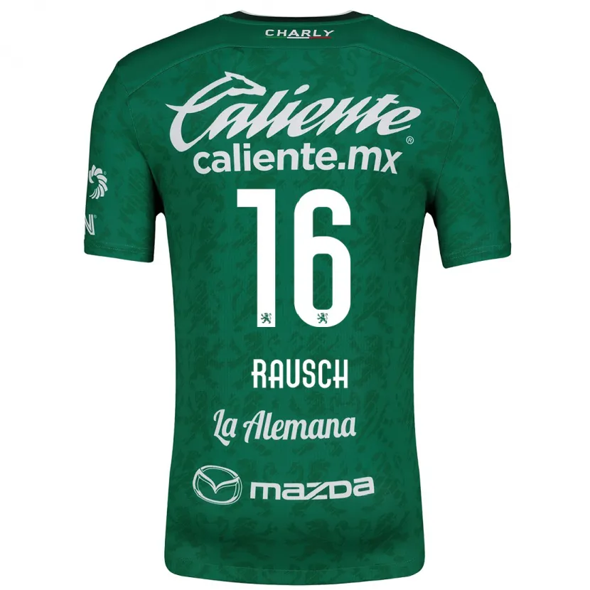 Danxen Kinderen Mayalu Rausch #16 Groen Wit Thuisshirt Thuistenue 2024/25 T-Shirt