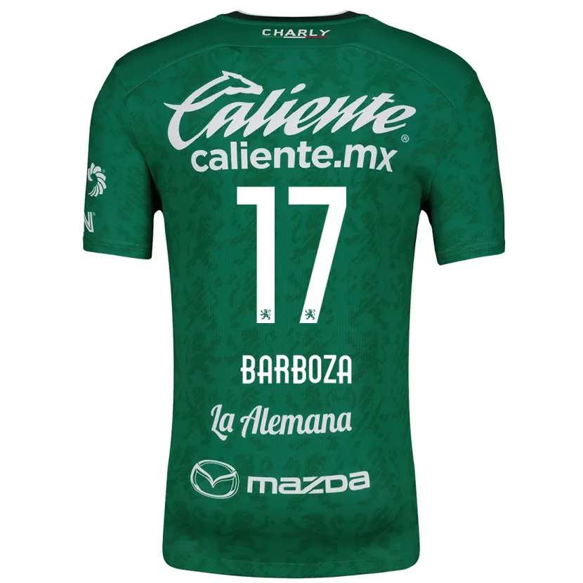 Danxen Kinderen Marypaz Barboza #17 Groen Wit Thuisshirt Thuistenue 2024/25 T-Shirt