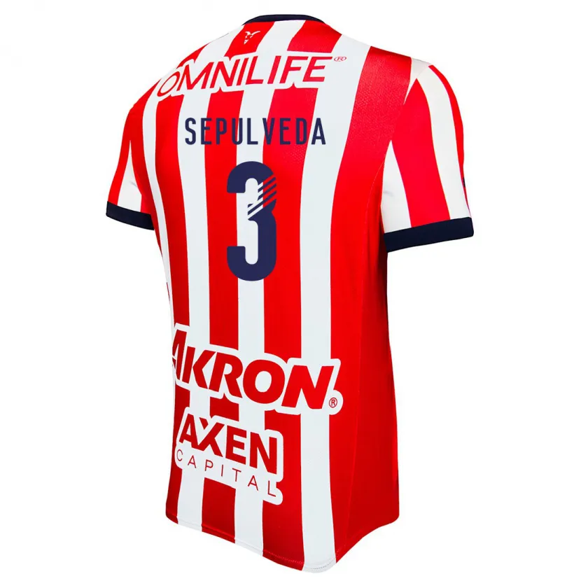 Danxen Kinderen Gilberto Sepúlveda #3 Rood Wit Blauw Thuisshirt Thuistenue 2024/25 T-Shirt