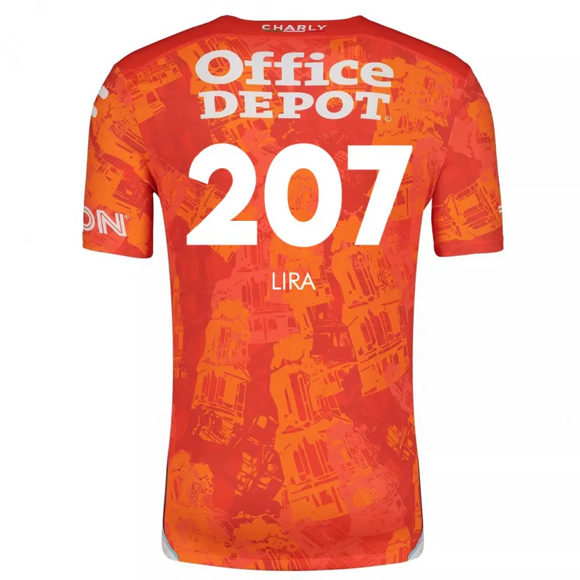 Danxen Kinderen Almir Lira #207 Oranje Wit Uitshirt Uittenue 2024/25 T-Shirt