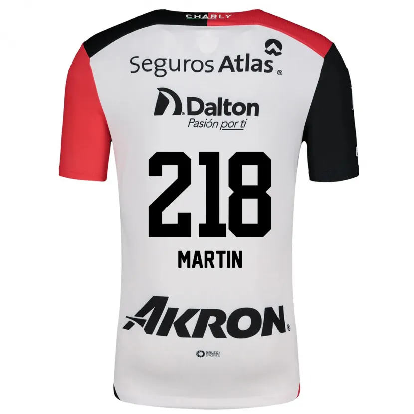 Danxen Kinderen Jorge San Martín #218 Wit Rood Zwart Uitshirt Uittenue 2024/25 T-Shirt