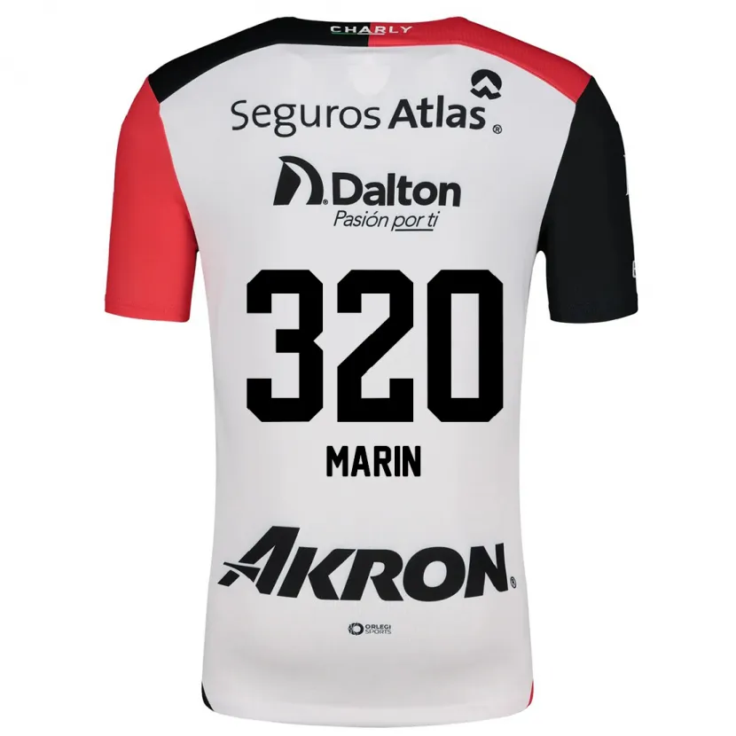 Danxen Kinderen Donato Marín #320 Wit Rood Zwart Uitshirt Uittenue 2024/25 T-Shirt
