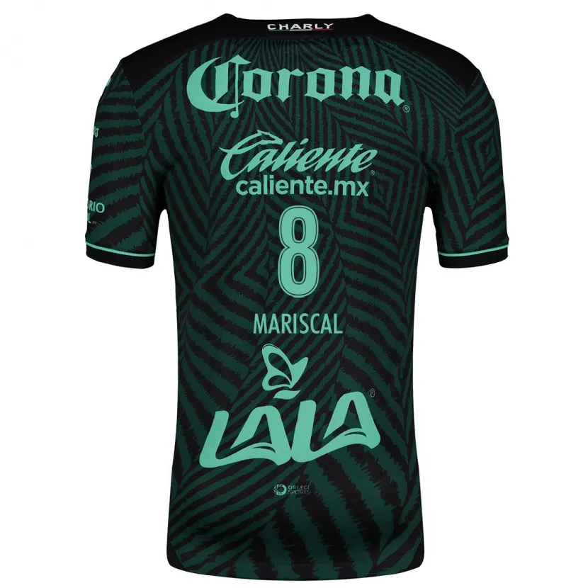 Danxen Kinderen Salvador Mariscal #8 Zwart Groen Uitshirt Uittenue 2024/25 T-Shirt