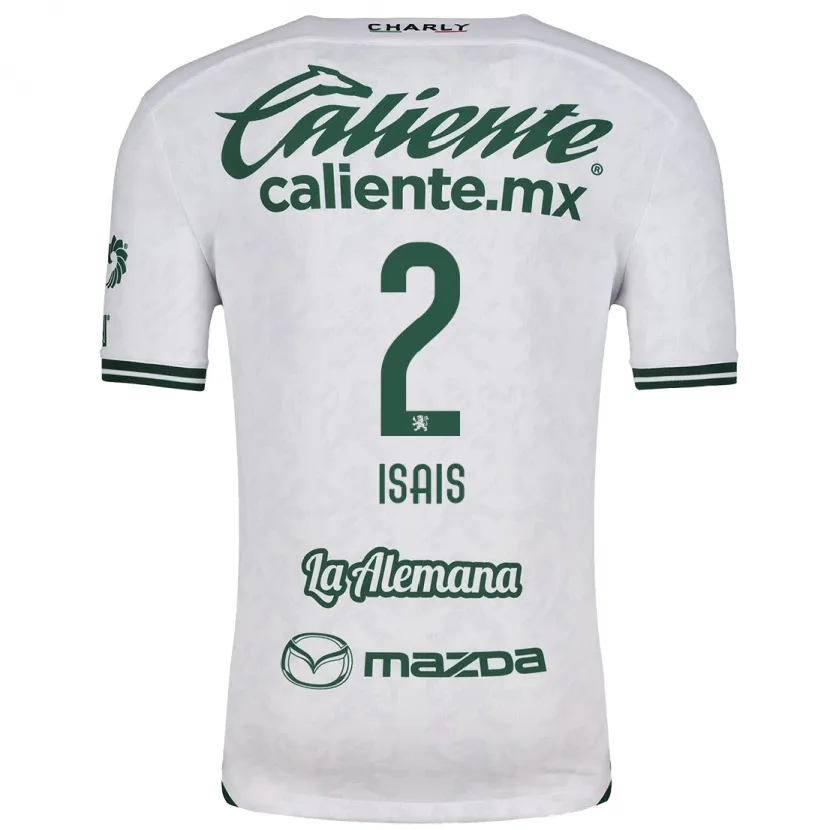 Danxen Kinderen Mauricio Isaís #2 Wit Groen Uitshirt Uittenue 2024/25 T-Shirt