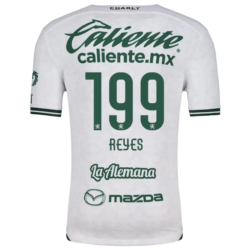 Danxen Kinderen Jonathan Reyes #199 Wit Groen Uitshirt Uittenue 2024/25 T-Shirt