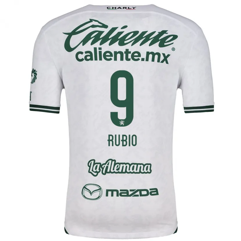 Danxen Kinderen Brian Rubio #9 Wit Groen Uitshirt Uittenue 2024/25 T-Shirt