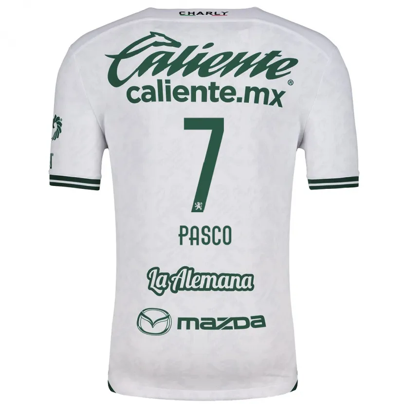Danxen Kinderen Madeleine Pasco #7 Wit Groen Uitshirt Uittenue 2024/25 T-Shirt
