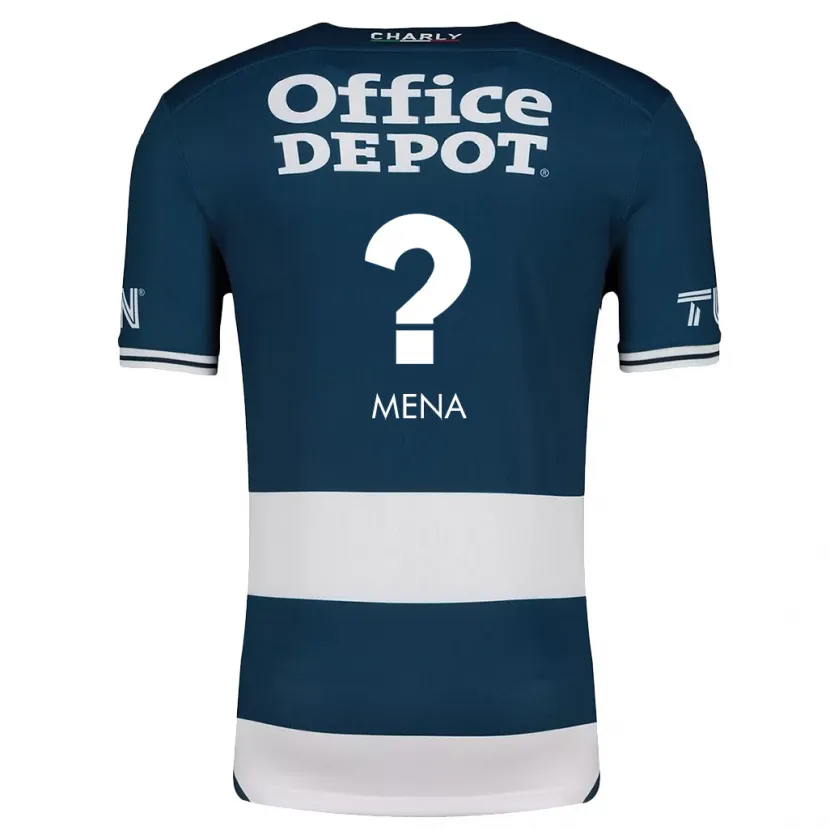 Danxen Heren Ángel Mena #0 Blauw Wit Thuisshirt Thuistenue 2024/25 T-Shirt