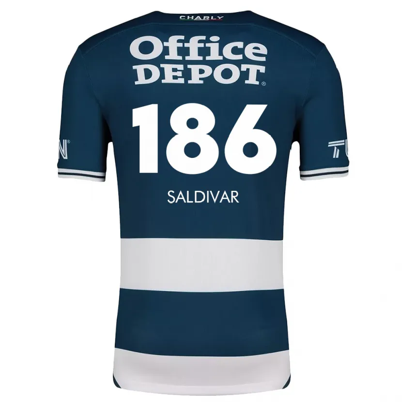Danxen Heren José Saldívar #186 Blauw Wit Thuisshirt Thuistenue 2024/25 T-Shirt