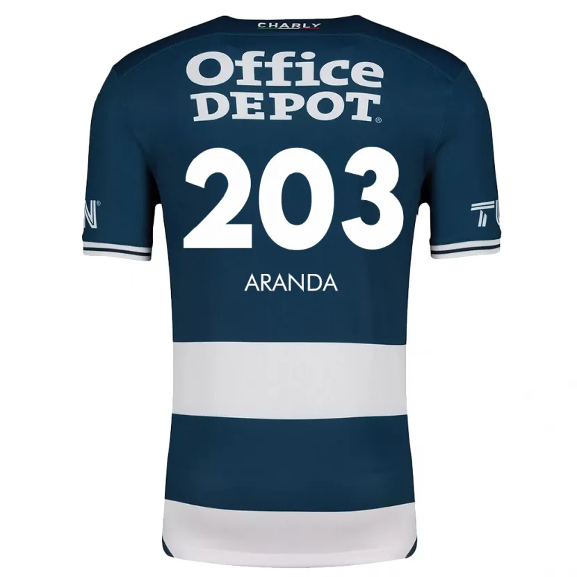 Danxen Heren Juan Aranda #203 Blauw Wit Thuisshirt Thuistenue 2024/25 T-Shirt