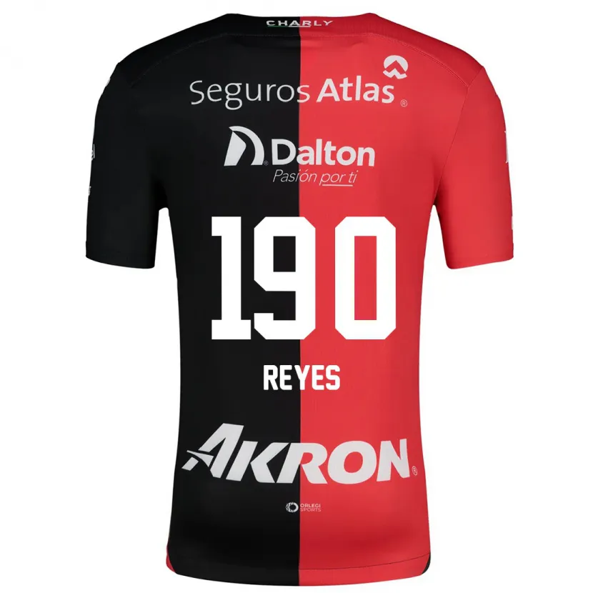 Danxen Heren Óscar Reyes #190 Rood Zwart Thuisshirt Thuistenue 2024/25 T-Shirt