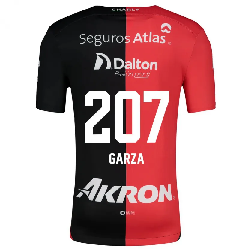 Danxen Heren Rodolfo Garza #207 Rood Zwart Thuisshirt Thuistenue 2024/25 T-Shirt
