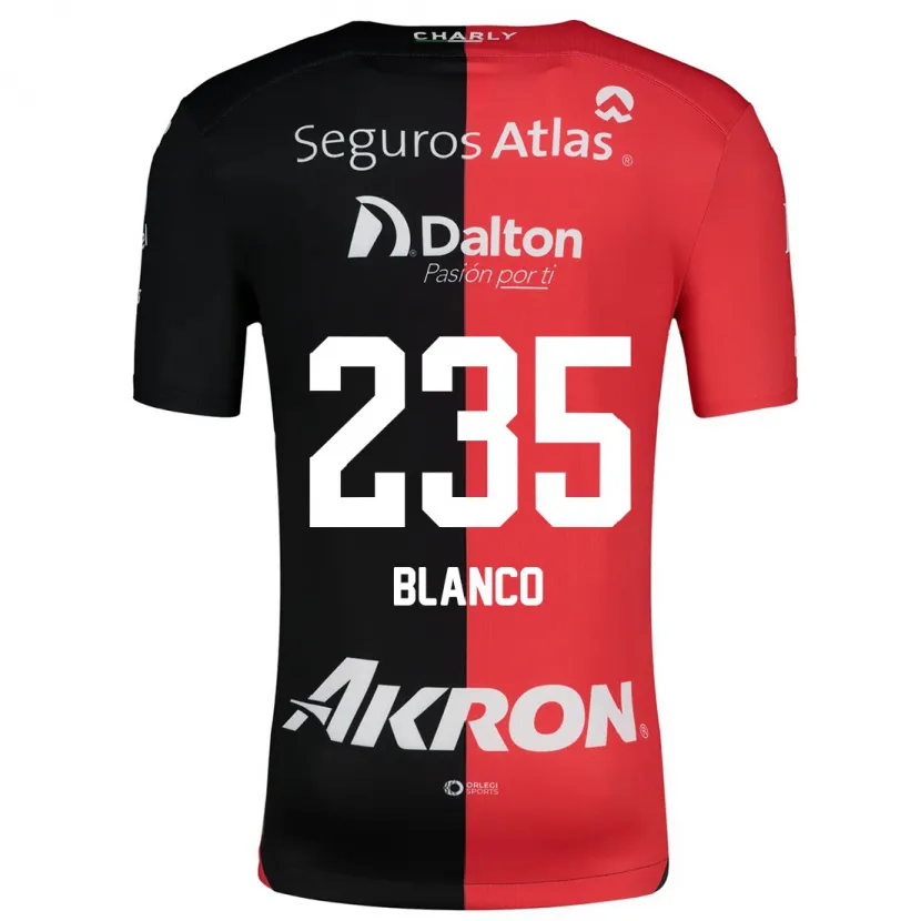 Danxen Heren Luis Blanco #235 Rood Zwart Thuisshirt Thuistenue 2024/25 T-Shirt