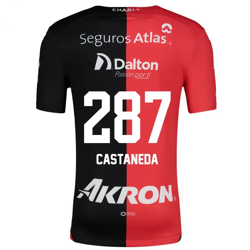 Danxen Heren Mariano Castañeda #287 Rood Zwart Thuisshirt Thuistenue 2024/25 T-Shirt