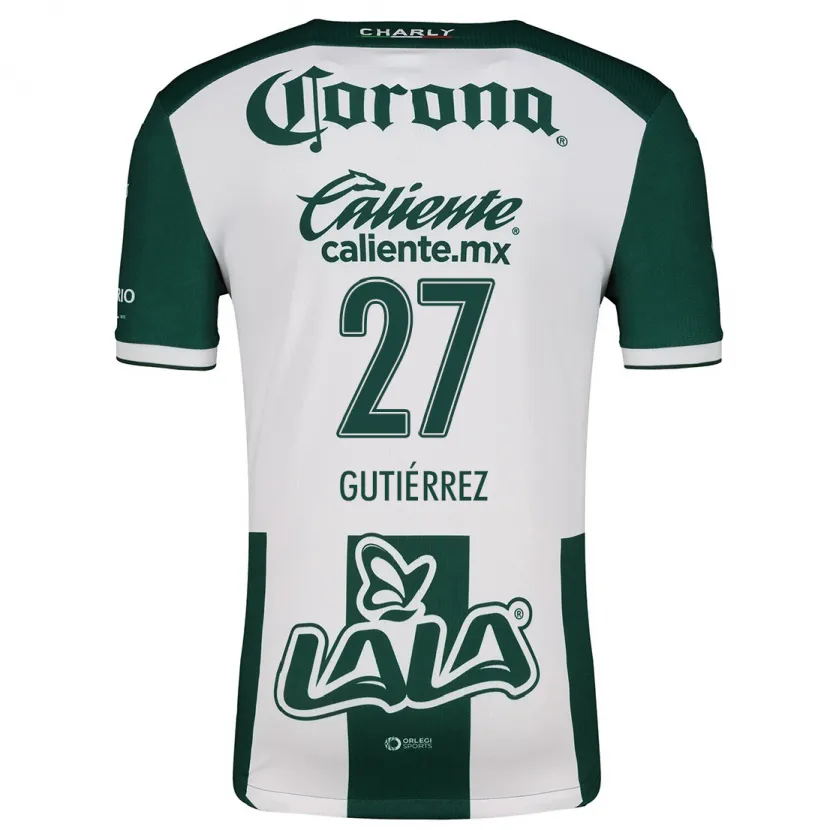 Danxen Heren Luis Gutiérrez #27 Groen Wit Thuisshirt Thuistenue 2024/25 T-Shirt