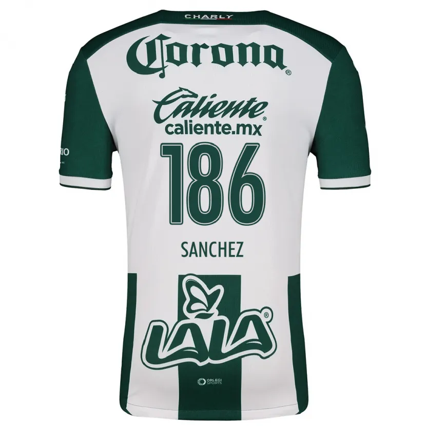 Danxen Heren David Sánchez #186 Groen Wit Thuisshirt Thuistenue 2024/25 T-Shirt