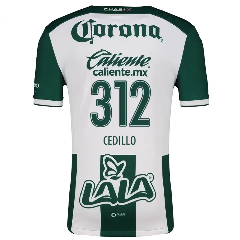 Danxen Heren Nelson Cedillo #312 Groen Wit Thuisshirt Thuistenue 2024/25 T-Shirt