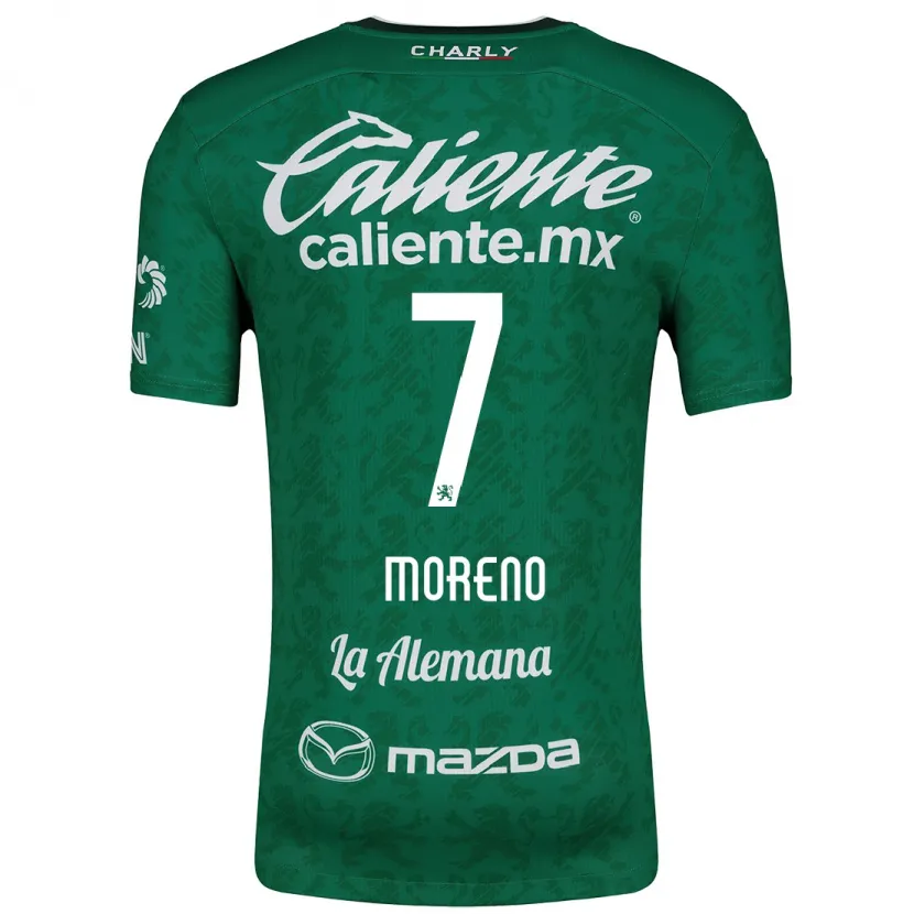Danxen Heren Iván Moreno #7 Groen Wit Thuisshirt Thuistenue 2024/25 T-Shirt