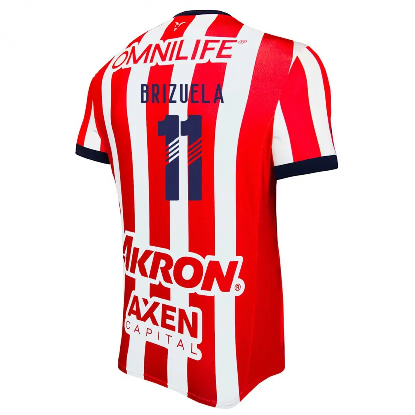 Danxen Heren Isaác Brizuela #11 Rood Wit Blauw Thuisshirt Thuistenue 2024/25 T-Shirt