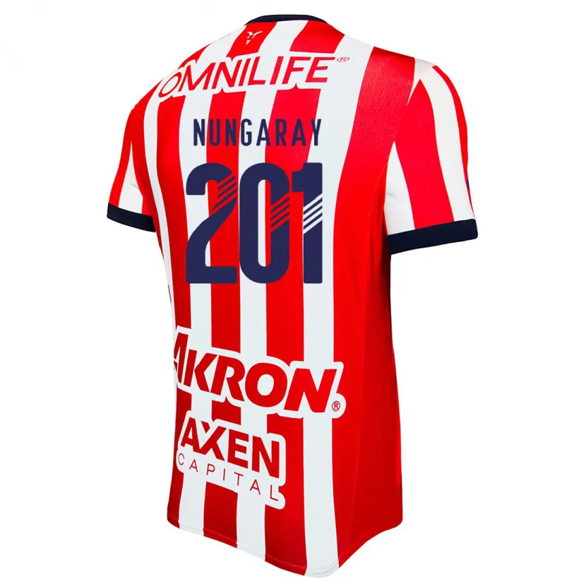 Danxen Heren David Nungaray #201 Rood Wit Blauw Thuisshirt Thuistenue 2024/25 T-Shirt