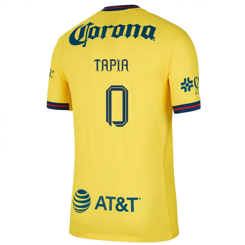 Danxen Heren Leonardo Tapia #0 Geel Blauw Thuisshirt Thuistenue 2024/25 T-Shirt