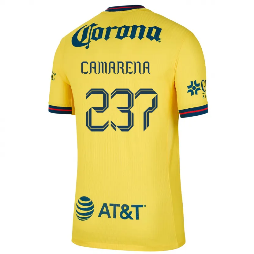 Danxen Heren Santiago Camarena #237 Geel Blauw Thuisshirt Thuistenue 2024/25 T-Shirt