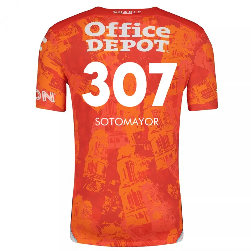 Danxen Heren Jacob Sotomayor #307 Oranje Wit Uitshirt Uittenue 2024/25 T-Shirt