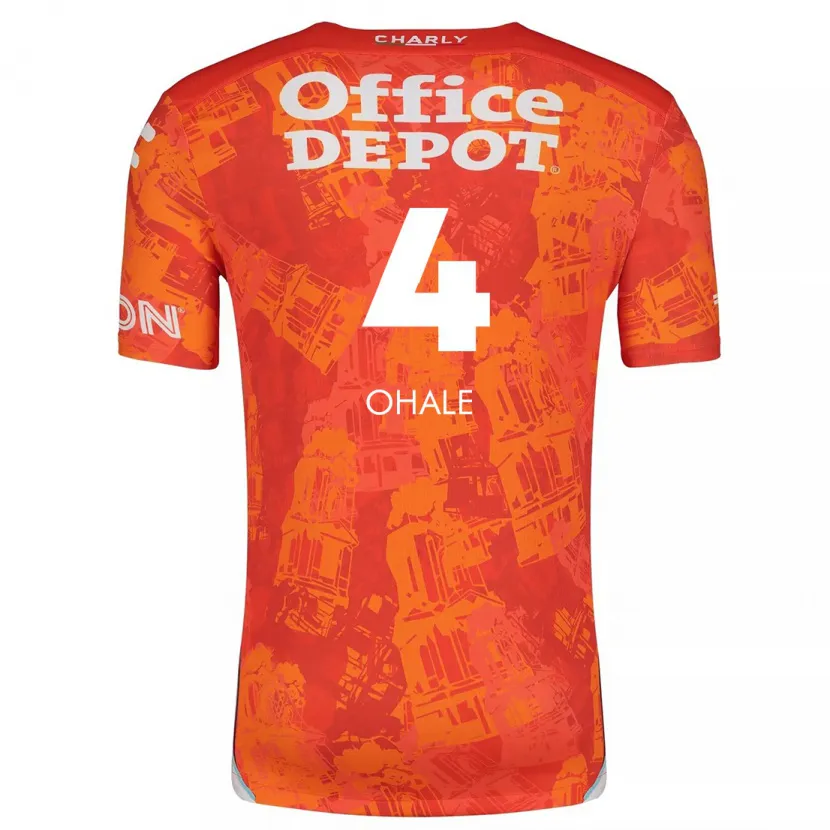 Danxen Heren Osinachi Ohale #4 Oranje Wit Uitshirt Uittenue 2024/25 T-Shirt